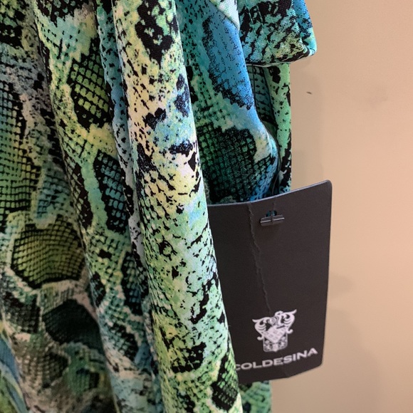 Coldesina python print dress - 2X - Picture 6 of 8